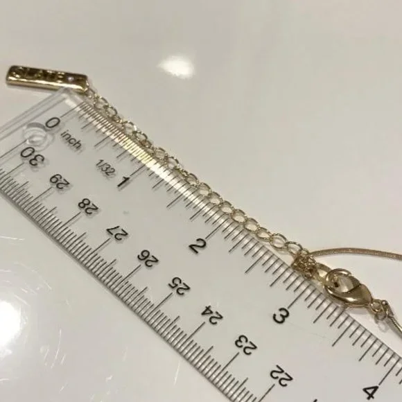 ROCKSBOX "SLATE" Gold-Tone Dangles Necklace - Picture 8 of 9